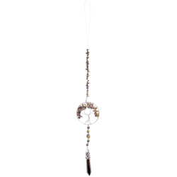 Tiger Eye Tree of Life + Point Hanging