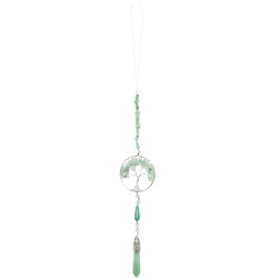 Green Aventurine Tree of Life + Point Hanging