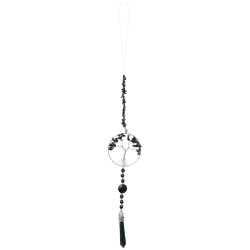 Black Obsidian Tree of Life + Point Hanging