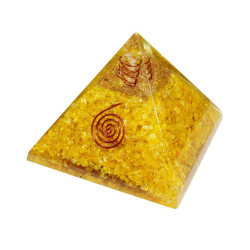 Citrine Orgonite Pyramid