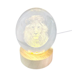 3D Creative Visualization Lamp - Lion