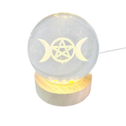3D Creative Visualization Lamp - Triple Moon