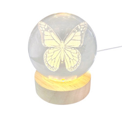 3D Creative Visualization Lamp - Butterfly