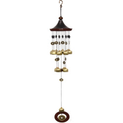 93cm 12 Bell Pavilion Wealth Wind Chime