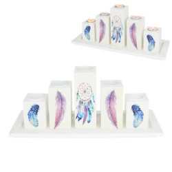 40CM DREAM CATCHER 5PC CANDLE HOLDER