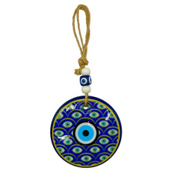Evil Eye Heavy Glass Round Hanging EYE