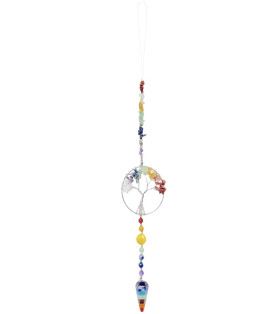 Seven Chakra Tree of Life + Pendulum Hanging