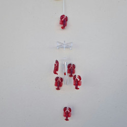Acrylic Lobsters Wind chime