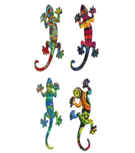 Multi Colour Lizard Magnets with Design 4 Asstd