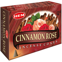 Hem Cinnamon Rose Incense (Cone)