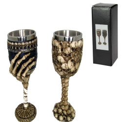 19cm Skull Goblet 2 Asstd (Gift Box)