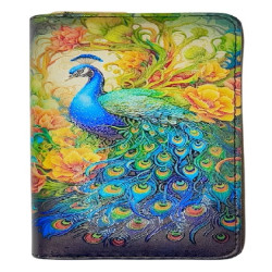 Digital Print Purse Small Peacock Design