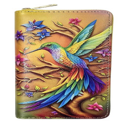 Digital Print Purse Small Rainbow Colour Hummingbird Design