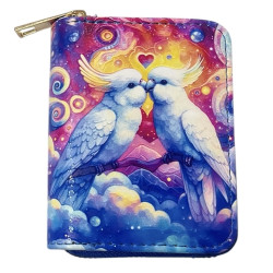 Digital Print Purse Small Twin White Cockatoo Design