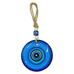 Evil Eye Heavy Glass Round Hanging (D)