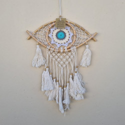 Dream Catcher With Eye White Border