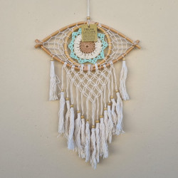 Dream Catcher With Eye Green Border