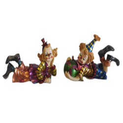 12cm Laying Clown 2 Asstd