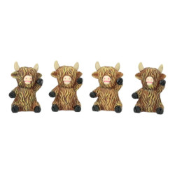4cm Miniature Highland Cow