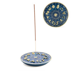 Zodiac Design Dish Incense Burner