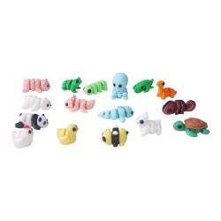 3D Pack Of Articulated Animals 16 Asstd