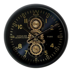50x50cm Rolex Style Cog Clock Metal Finish