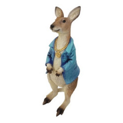 30cm Kangaroo Sitting With Jacket