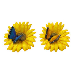 12x15cm Sunflower with Butterfly 2 Asstd