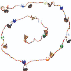 Brass Bells With Beads Small