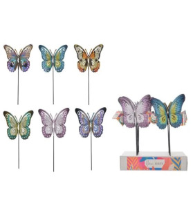 Butterfly Metal Garden Pick