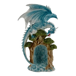 26cm Blue Dragon on Hollow Tree Lair