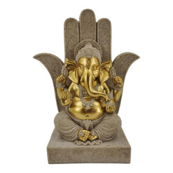17cm Ganesh Sitting on Hamsa Chair
