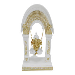 22x16cm Ganesh Swing Under Elephant Archway
