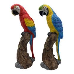 33x11cm Rainbow Parrot on Tree 2 Asstd