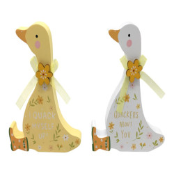 18x15cm Duck Plaque with Funny Wording 2 Asstd