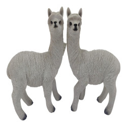 19x14cm Standing White Alpaca 2 Asstd