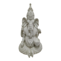 61x45cm Sitting Garden Ganesh Holding Offering Bowl