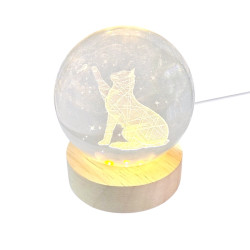 3D Creative Visualization Lamp - Cat