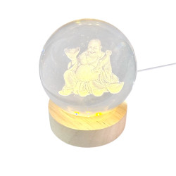 3D Creative Visualization Lamp - Laughing Buddha
