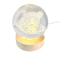 3D Creative Visualization Lamp - Leopard