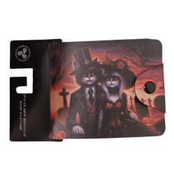 Digital Print Men's Wallet - Cat Vampire Couple