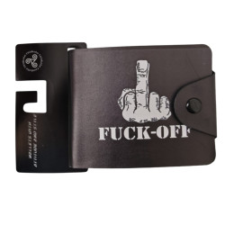 Digital Print Men's Wallet - Middle Finger