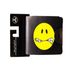 Digital Print Men's Wallet - Yellow Smiley
