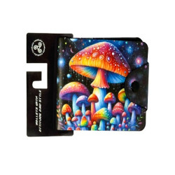 Digital Print Men's Wallet  - Colorful Mushrooms