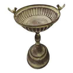 35x28cm Metal Rustic Bird Feeder with Twin Birds