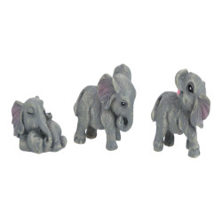 Miniature Cute Elephant 3 Asstd