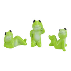 Miniature Frog Shiny Green 3 Asstd