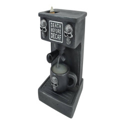 13cm Death Before Decaf Skull Coffee Backflow Burner