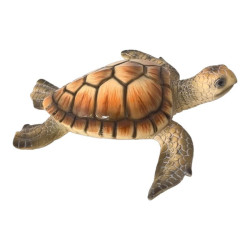 18x18x6cm Marble Brown Turtle