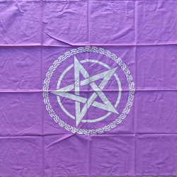 Pentagram Altar Cloth (Purple)